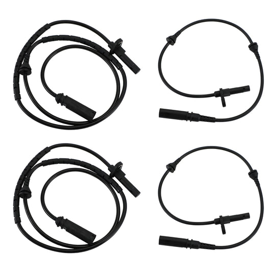 BMW X5 X6 4pcs Front and Rear L&R ABS Speed Sensor 34526771776 34526771777