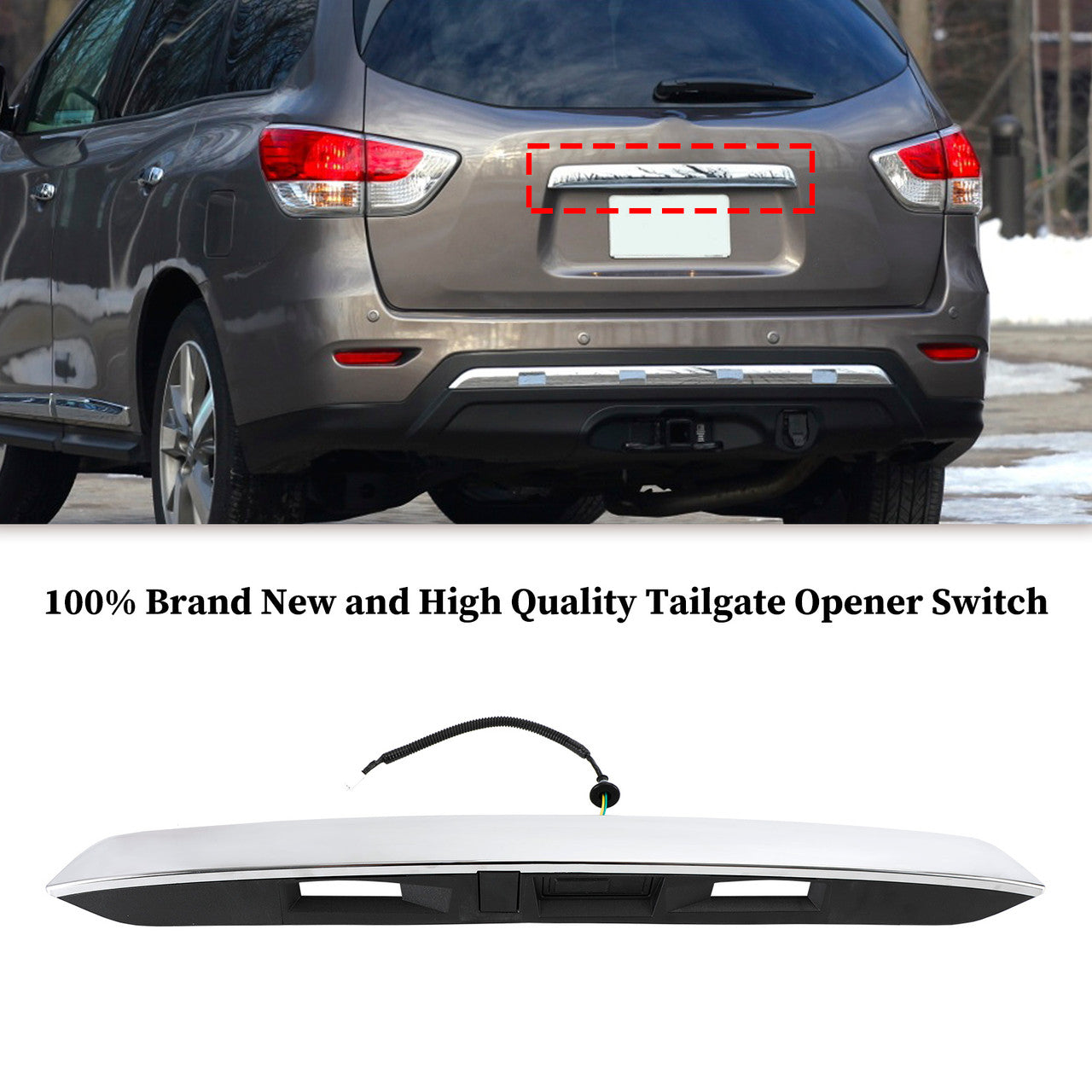 Nissan Pathfinder 3.5L 2013-2020 Chrome Rear Liftgate Handle 90810-9PG0A 90810-9PG2A