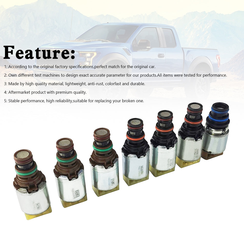 2009-2017 Ford F-150 7PCS Transmission Valve Body Solenoid Kit 6R80