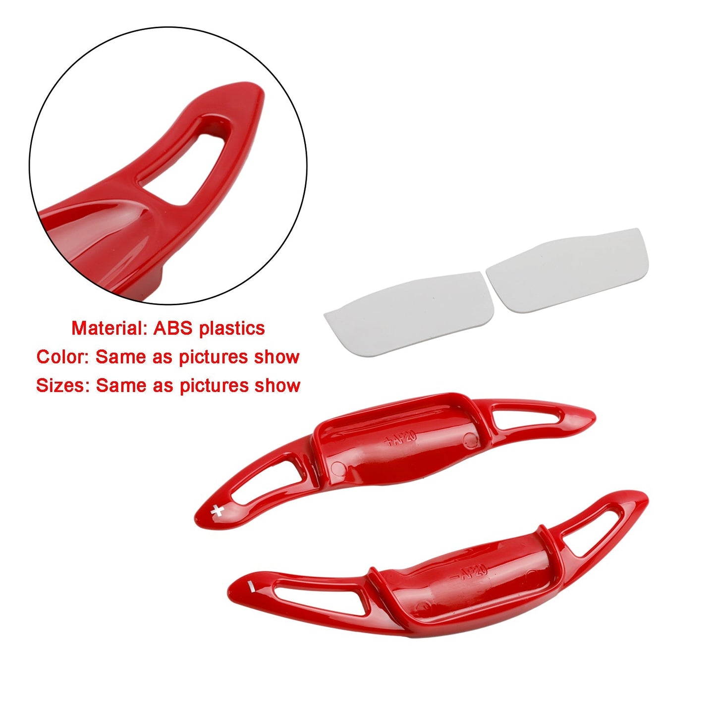 2019-2022 Toyota Corolla 2Pcs Red Steering Wheel Paddle Shifter Extension