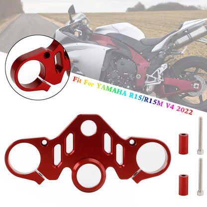 CNC Aluminum Upper Front Top Triple Tree Clamp For YAMAHA R15 V4 R15M 2022