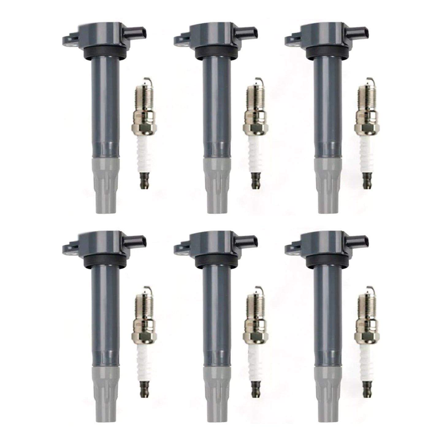 2006-2010 Dodge Charger V6 2.7L 6pcs Ignition Coil & Spark Plugs UF502 4606869