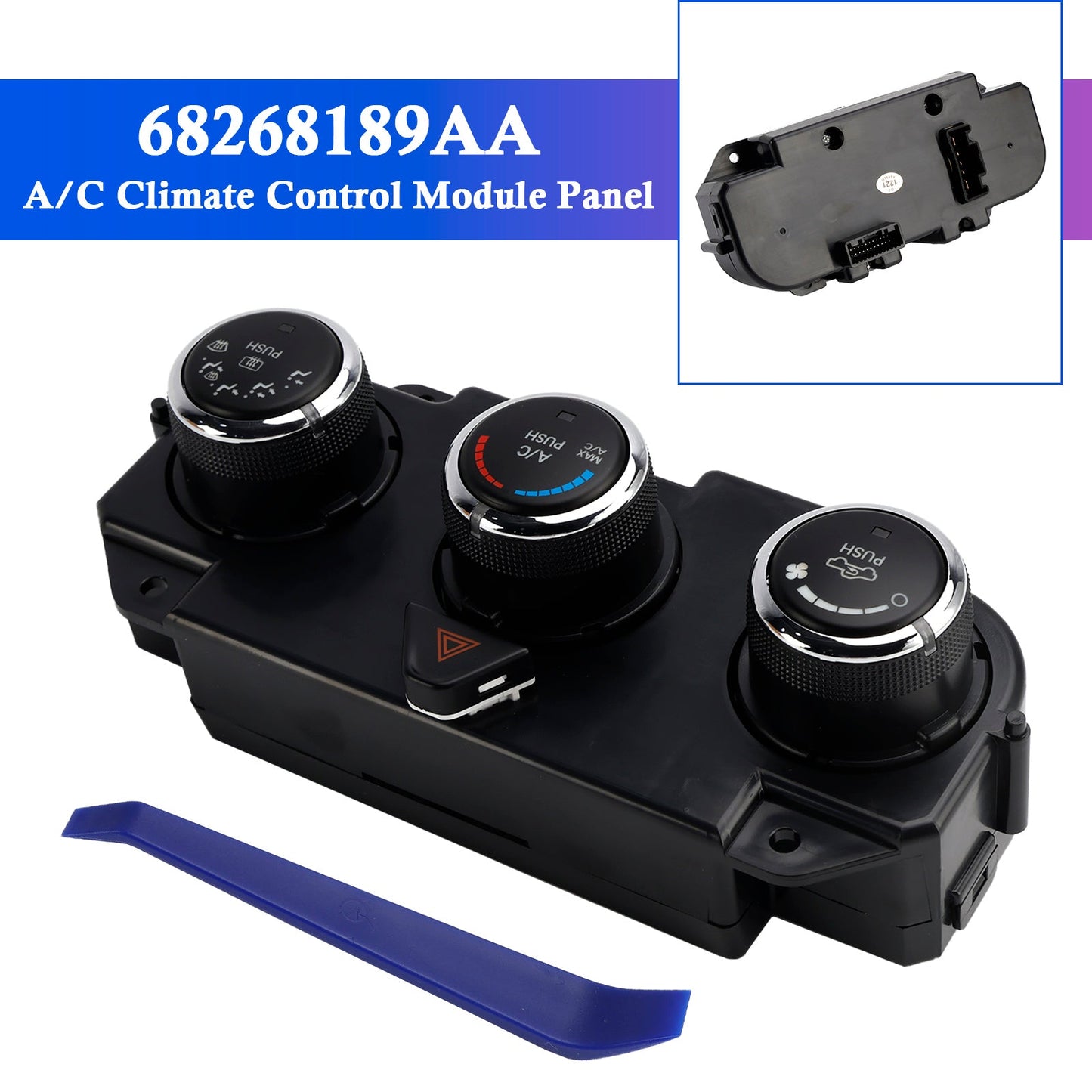 Dodge RAM 1500 2500 2013-2018 68268189AA A/C Climate Control Module Panel 68105021AD