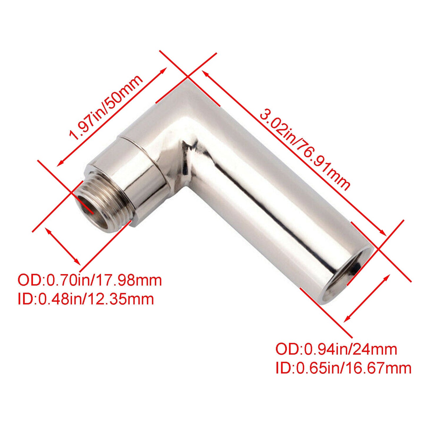 Oxygen Spacer Sensor M18*1.5 Angled Extender 90 Degree O2 Bung Extension