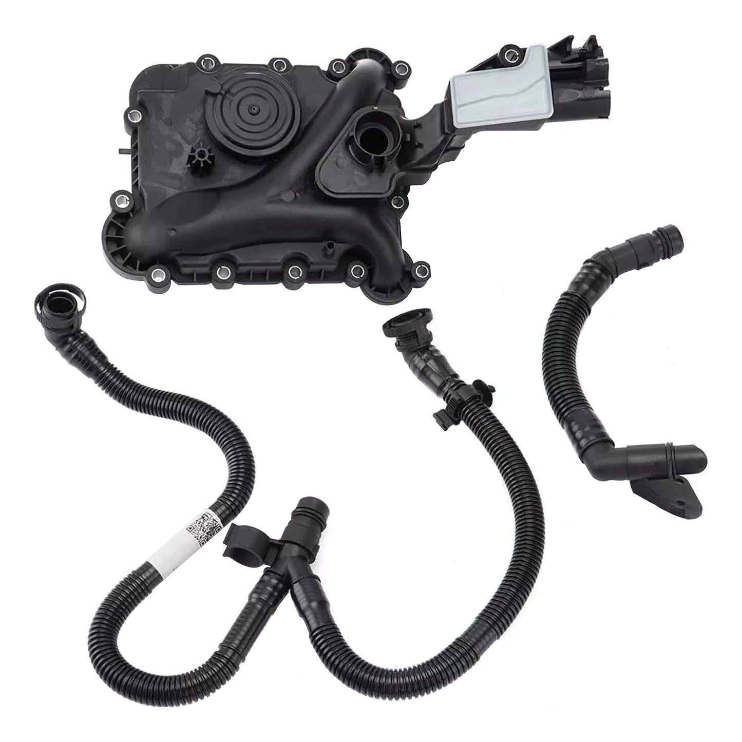 2010-2012 Audi A7 Sportback (4GA, 4GF) 3.0 Oil Separator PCV Valve Vent Trim & Hose Tube 06E103547AH