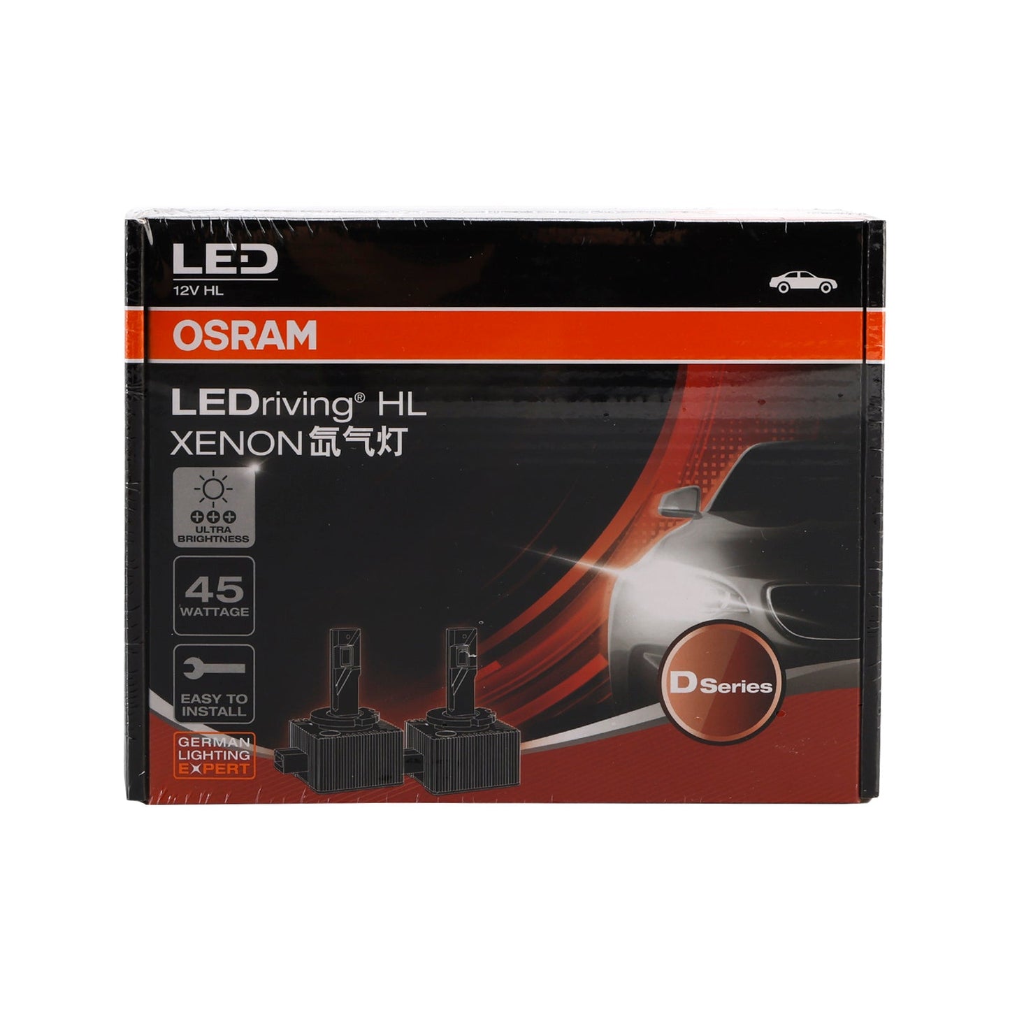 OSRAM 2PCS Car Light LED-HL D1S 45W 6000K 166140CW