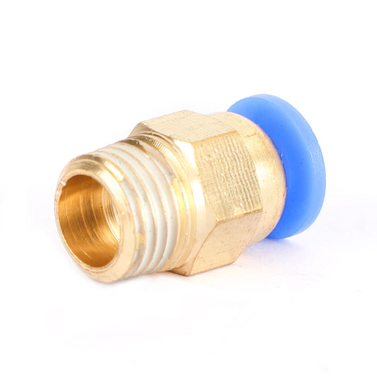 10x Pneumatic 1/4" Tube X 1/8" NPT Male Connector Push In To Air Connect Fitting, 6mm / 1/4"