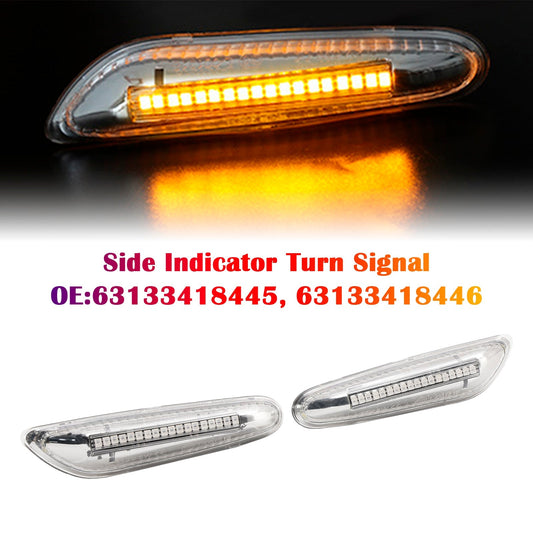 BMW 3 Series E46 E90 E91 E92 E93 Led Sequential Blinker Side Indicator Turn Signal 63137165741