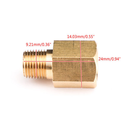 1/8 NPT Female To 1/8 BSPT Male Adapter Gauge Sensor Thread Oil Pressure Adapter