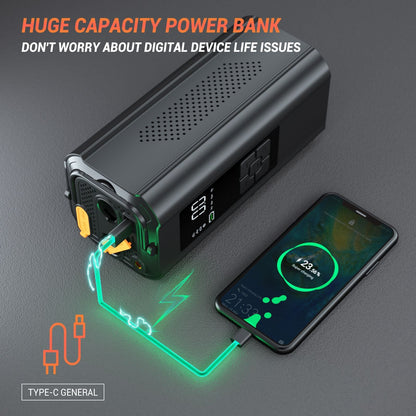 150PSI Auto Air Pump DC14.8V Tire Inflator Portable Air Compressor