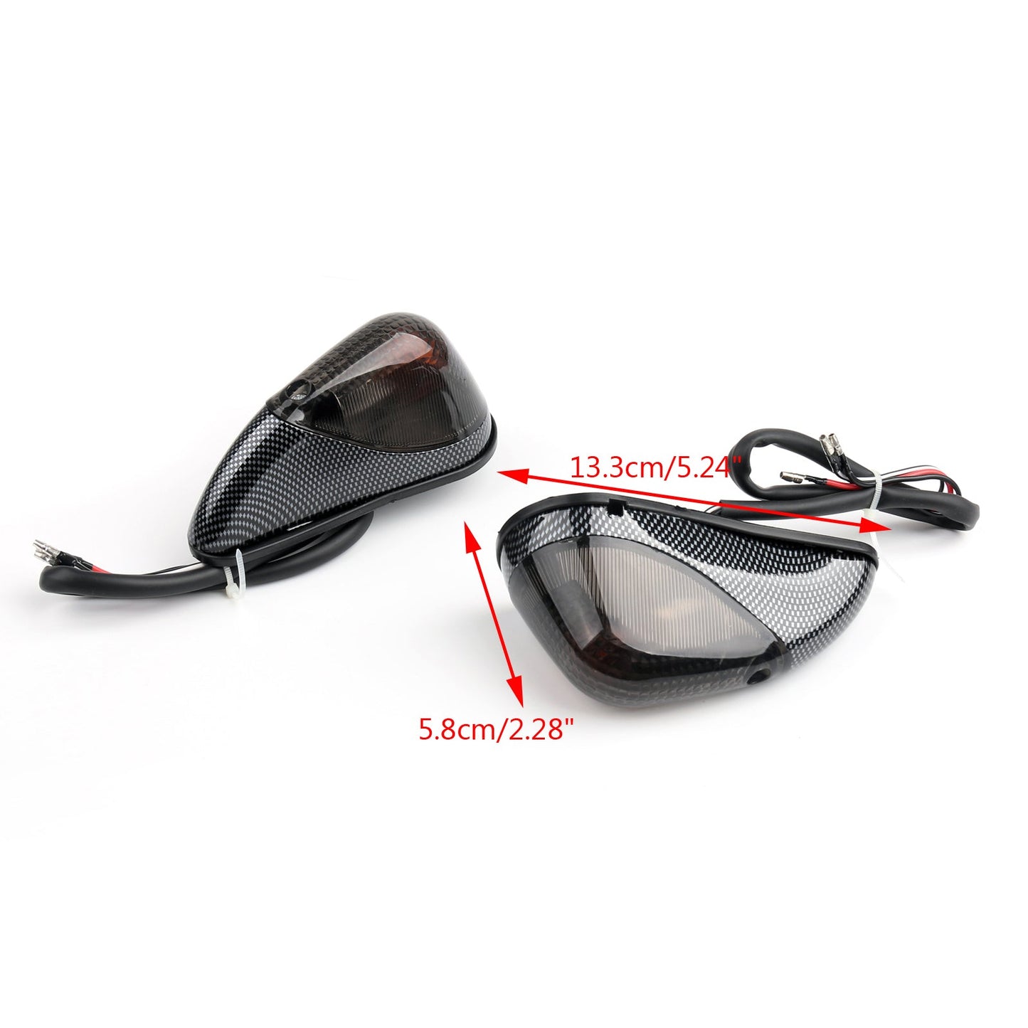 Kawasaki Front Turn Signals Fit For Kawasaki Ninja EX 250 1988-2007 Smoke Champoo