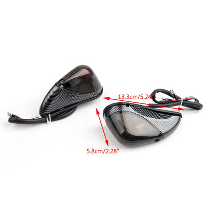 Kawasaki Front Turn Signals Fit For Kawasaki Ninja EX 250 1988-2007 Smoke Champoo