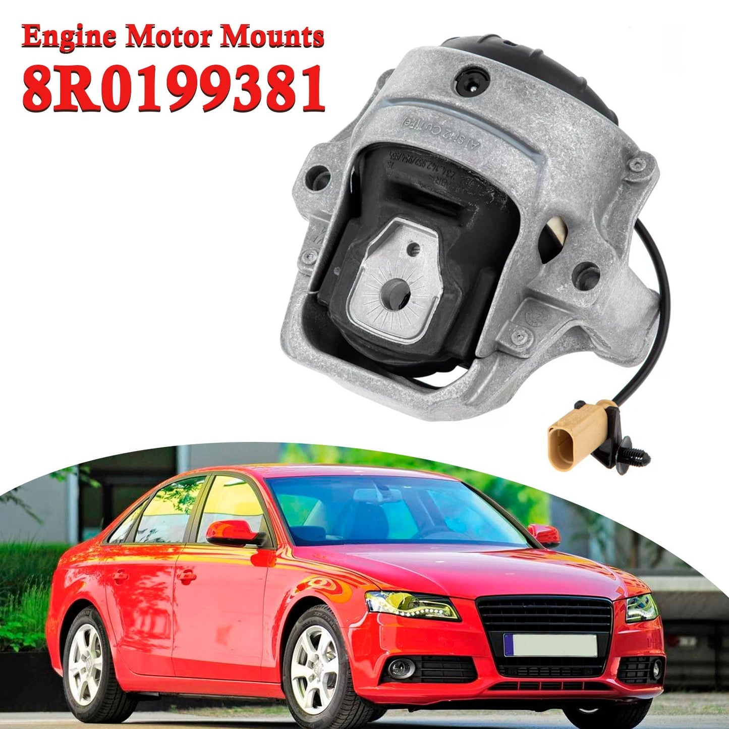 2014-2016 Audi A4 Allroad Engine Left Right Side Motor Mount Support Bracket 8R0199381