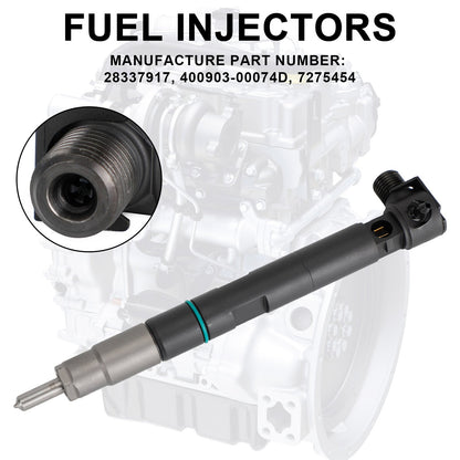 28337917 400903-00074D 7275454 4PCS Fuel Injectors fit Bobcat fit Doosan D24 D18 Engine Fedex Express