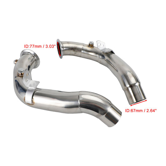 3" Exhaust Catless Downpipes for BMW S63 F10/F12 M5 & M6 2011-2018 Stainless Steel