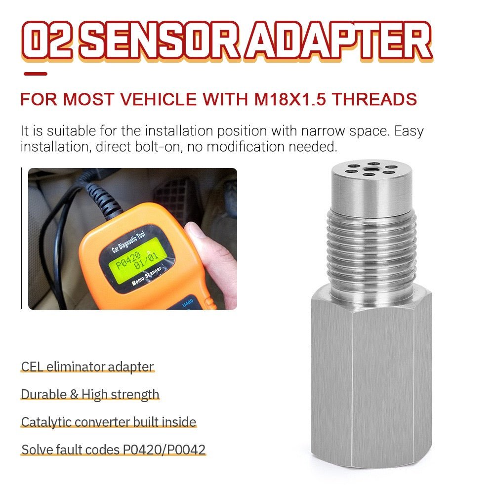 CEL Check Engine Light Adapter CEL Eliminator Mini Catalytic Converter ...