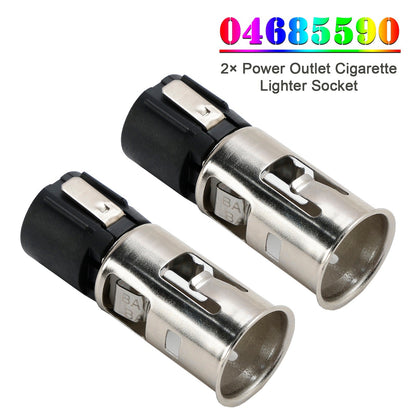 Dodge Ram Jeep Chrysler 2× Power Outlet Cigarette Lighter Socket 04685590 04680613AA