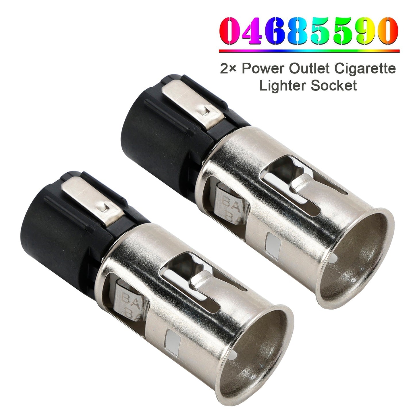 Dodge Ram Jeep Chrysler 2PCS Power Outlet Cigarette Lighter Socket 04685590 04680613AA