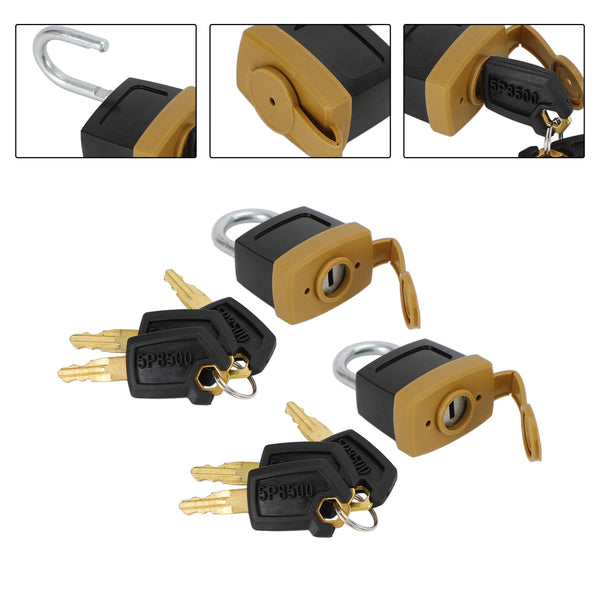 Caterpillar (CAT) Padlock Pad Lock W/3 New Keys 5P8500 246-2641 5P8501