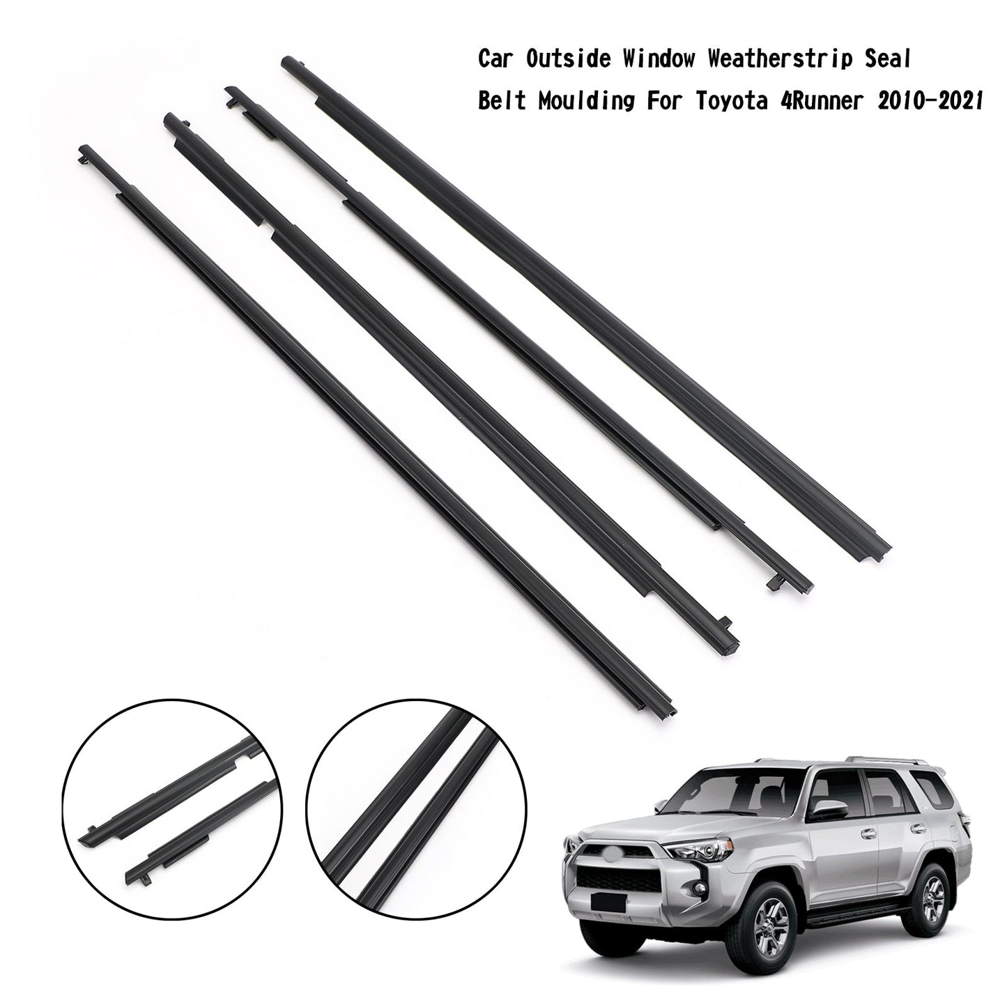 2010-2021 Toyota 4Runner Outside Window Weatherstrip Seal Belt Moulding 75711-35011