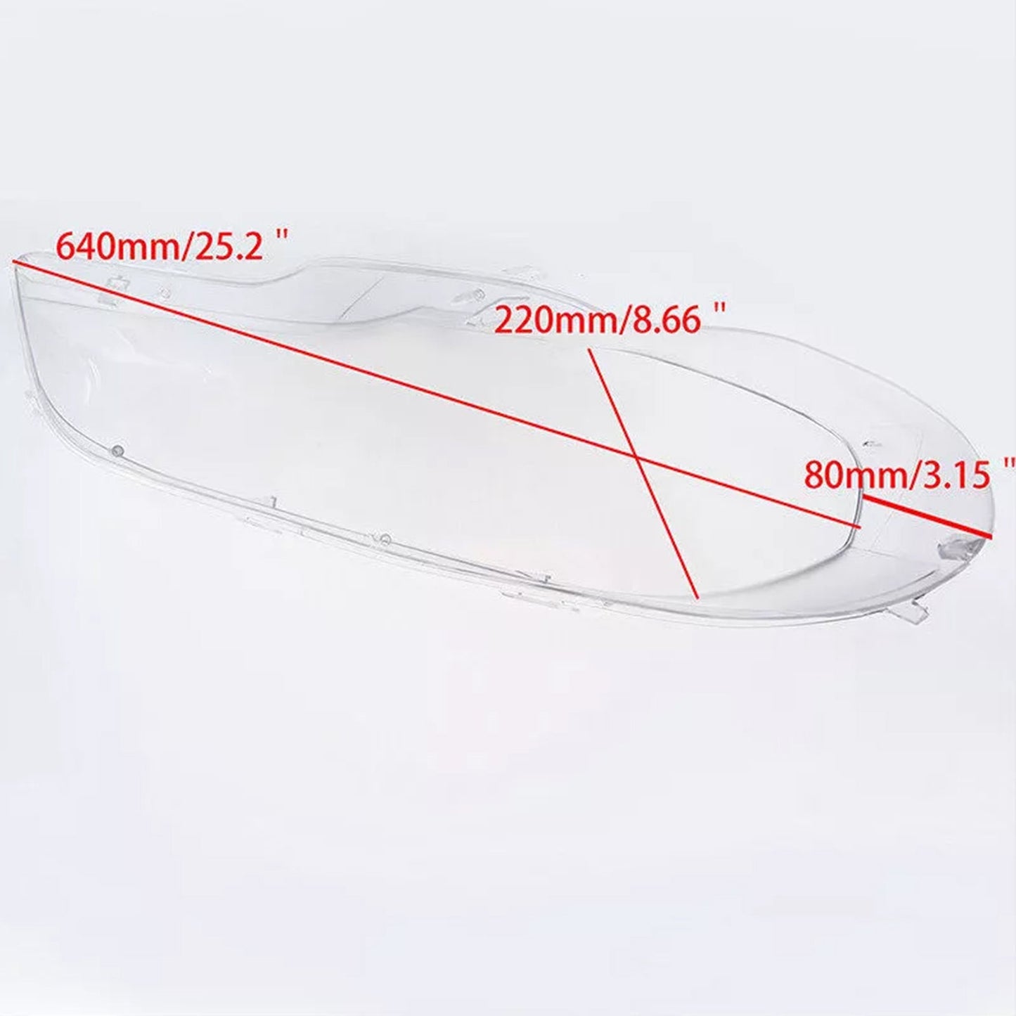 2007-2013 BMW X5 E70 2PCS Clear Headlight Lens Cover Headlamp Left + Right 63117288996 63117288998