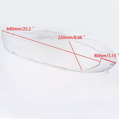 2007-2013 BMW X5 E70 2PCS Clear Headlight Lens Cover Headlamp Left + Right 63117288996 63117288998