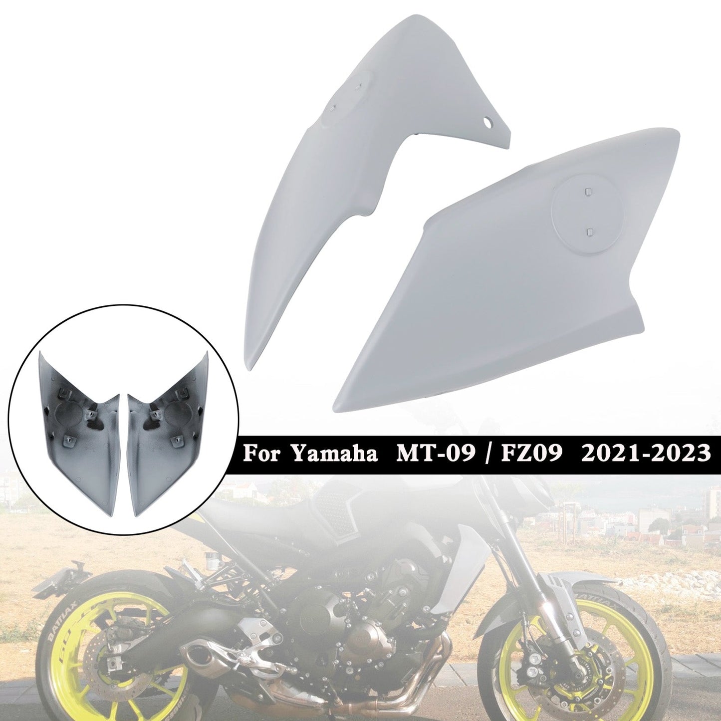 21-23 Yamaha MT-09 / FZ09 Air Intake Covers Tank Side Panel Fairing