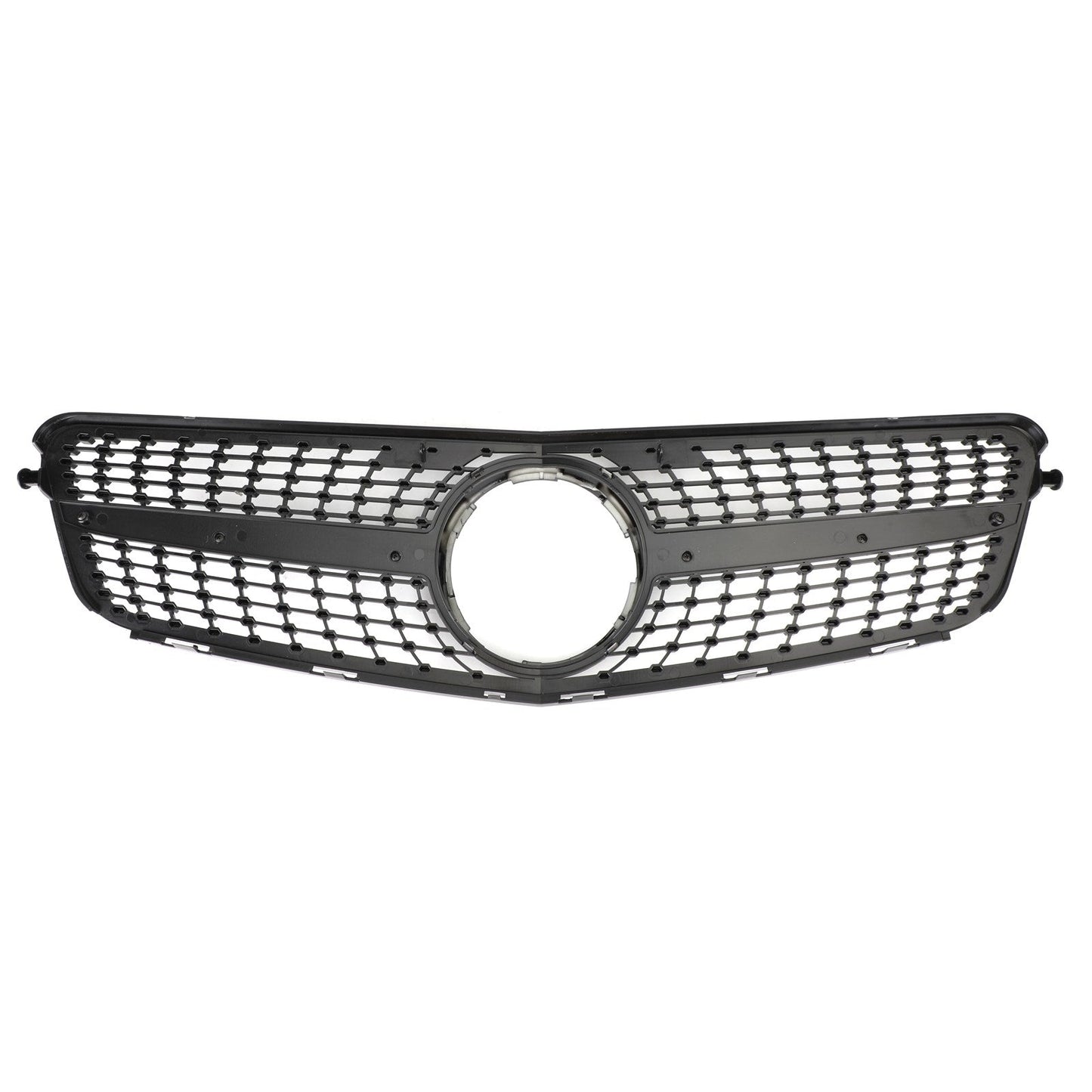 2008-2014 Benz C-Class W204 C200 C230 C 250 C300 C350 Diamond Black Chrome Front Grille Grill