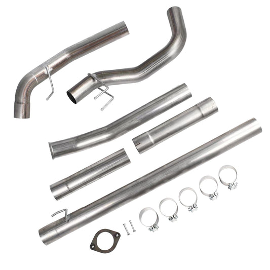 4" DPF Delete Race Pipe Downpipe-Back Cab&Chassis for Ford 6.7 Powerstroke 2011-2019
