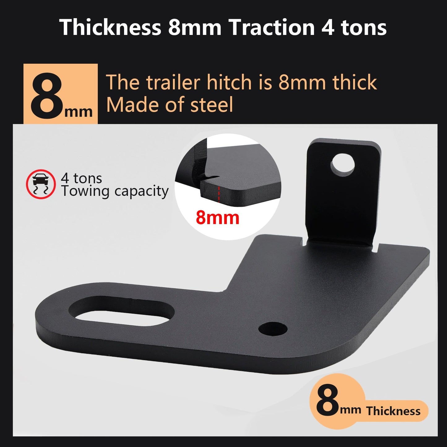 2019-2023 Suzuki Jimny JB64W JB74 2PCS Rear Left & Right Trailer Hitch