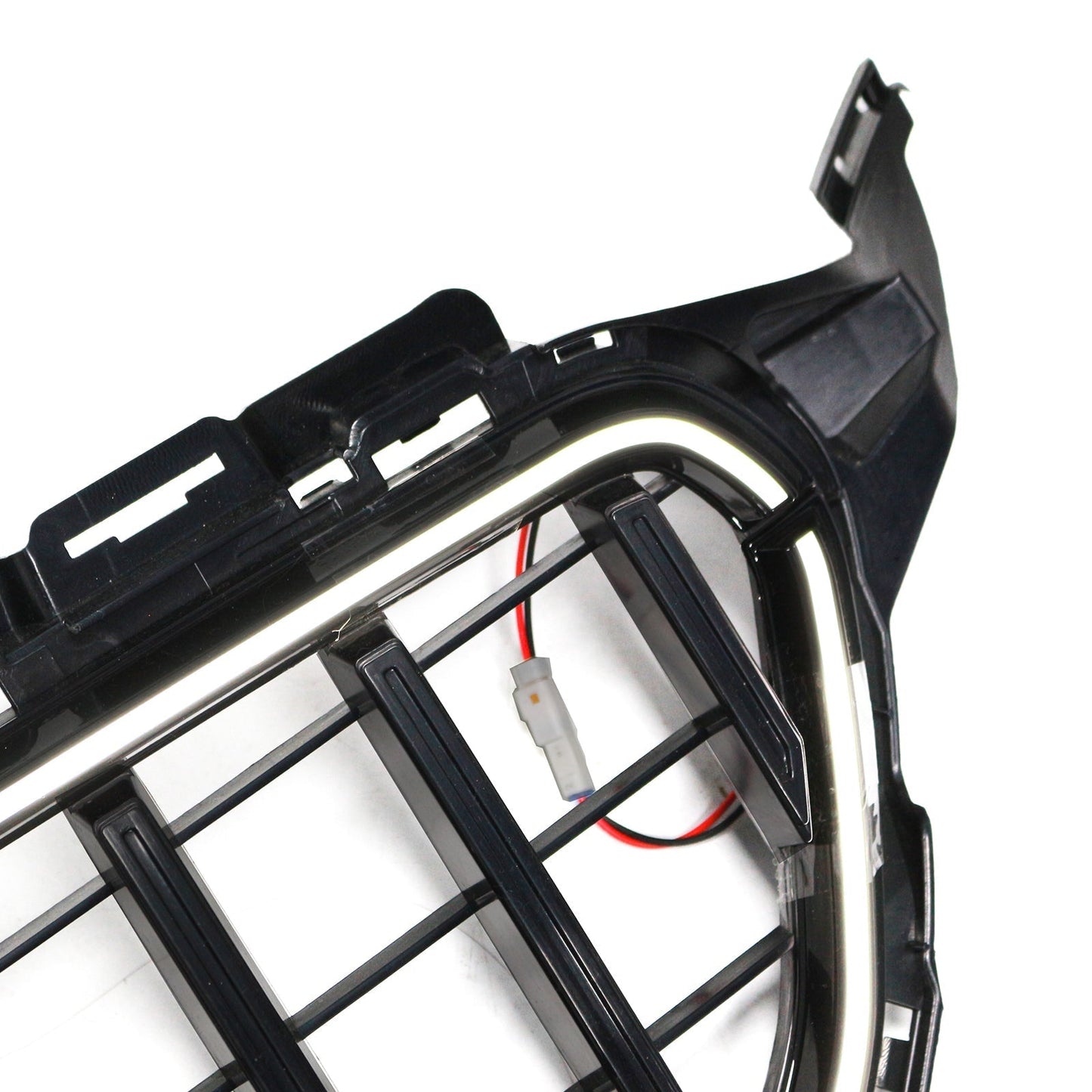 2015-2021 Mercedes Benz C-Class W205 C200 C250 C300 C350 Black Front Bumper Grill Grille W/LED