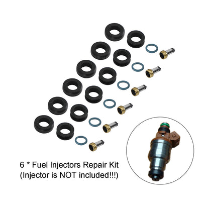 Mitsubishi 3000GT 1991-1999 6PCS Fuel Injectors Seal O-Ring Kit 18-10066 INP-014 MD164888