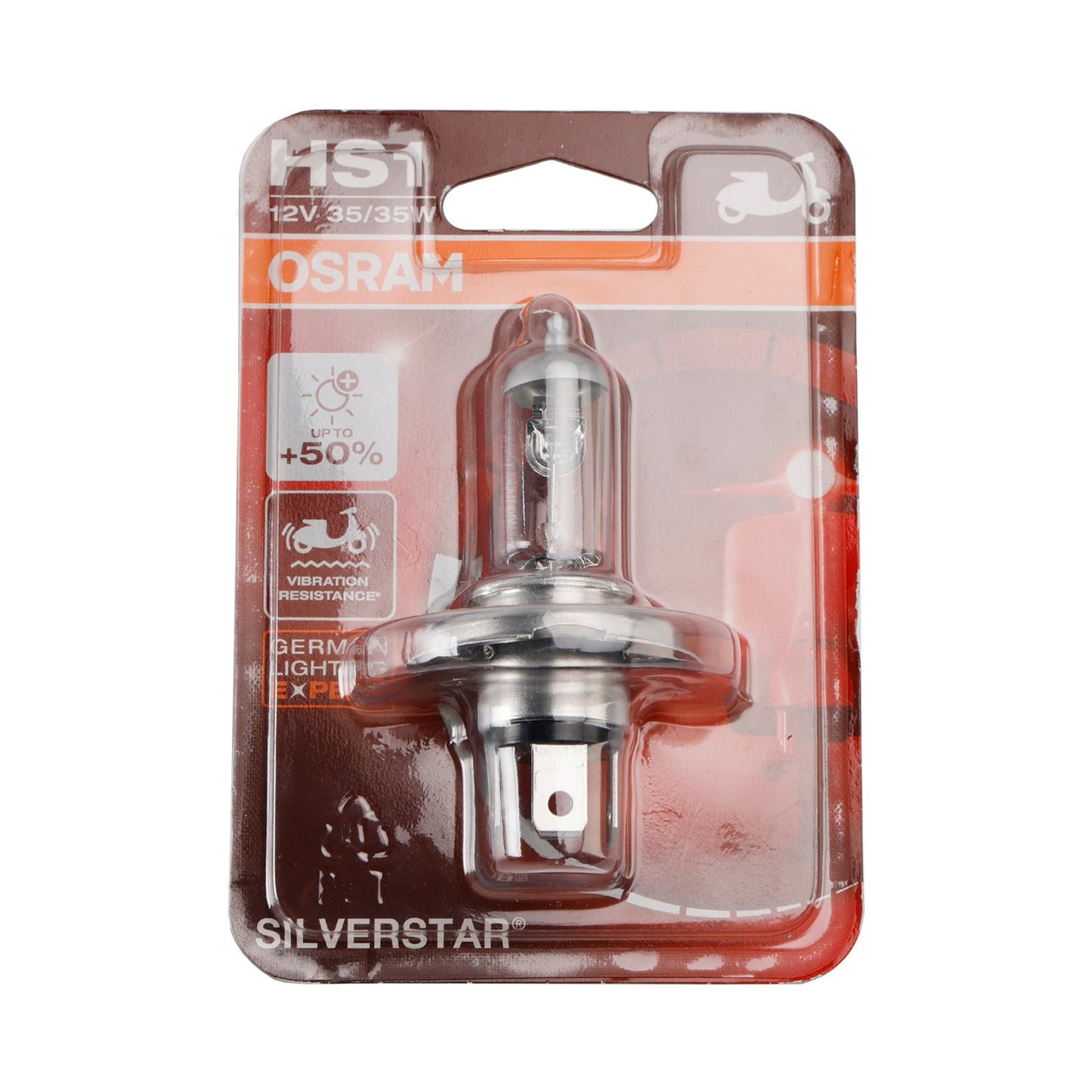 OSRAM Motorcycle Lamp Silverstar HS1 PX43T 12V 35/35W 64185SVS