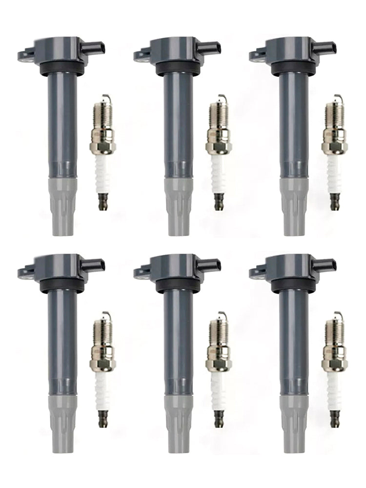 2006-2010 Dodge Charger V6 2.7L 6pcs Ignition Coil & Spark Plugs UF502 4606869