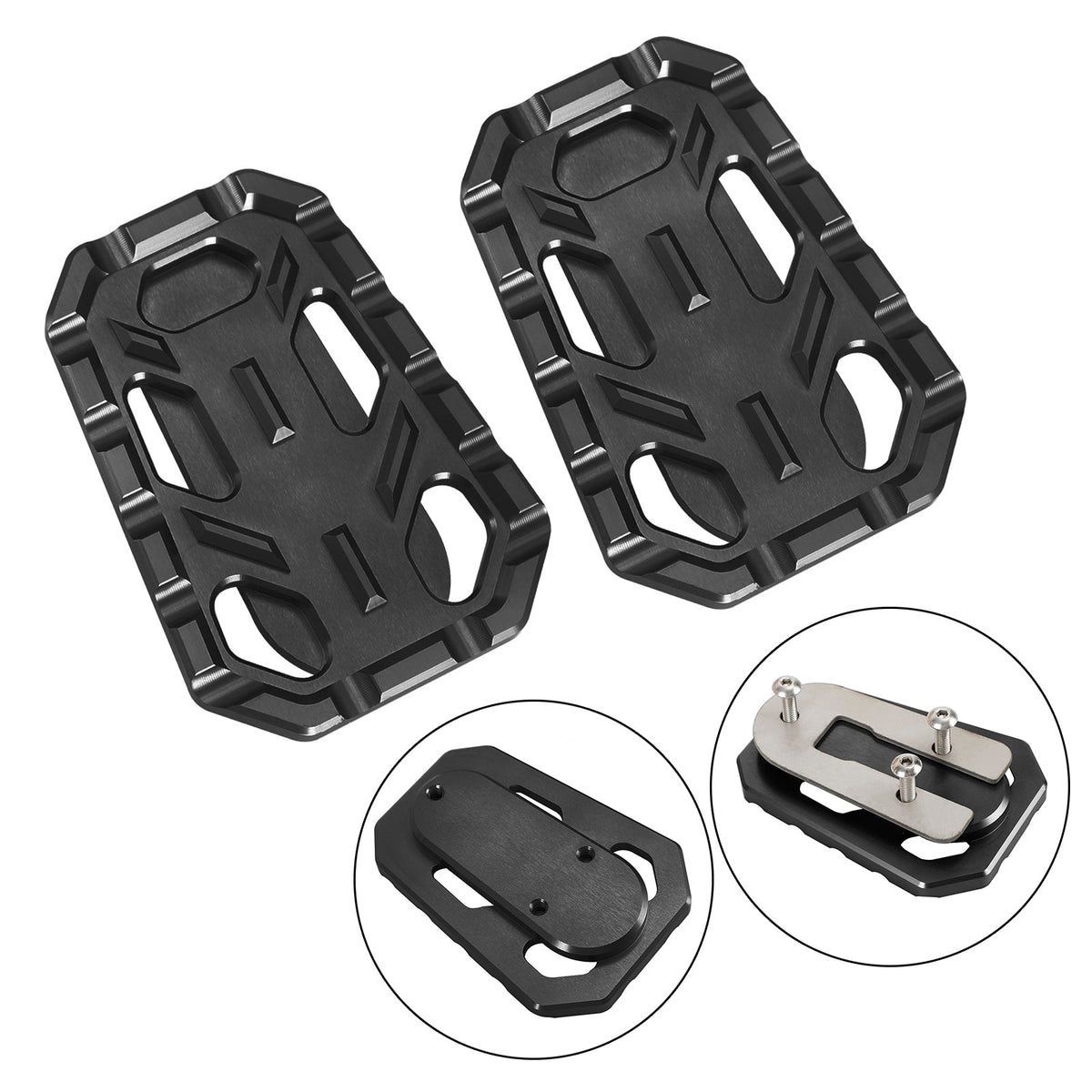 Cnc Foot Pegs Footrests Covers Driver Pedal Fit For TR Scrambler 1200 Tiger Silver
