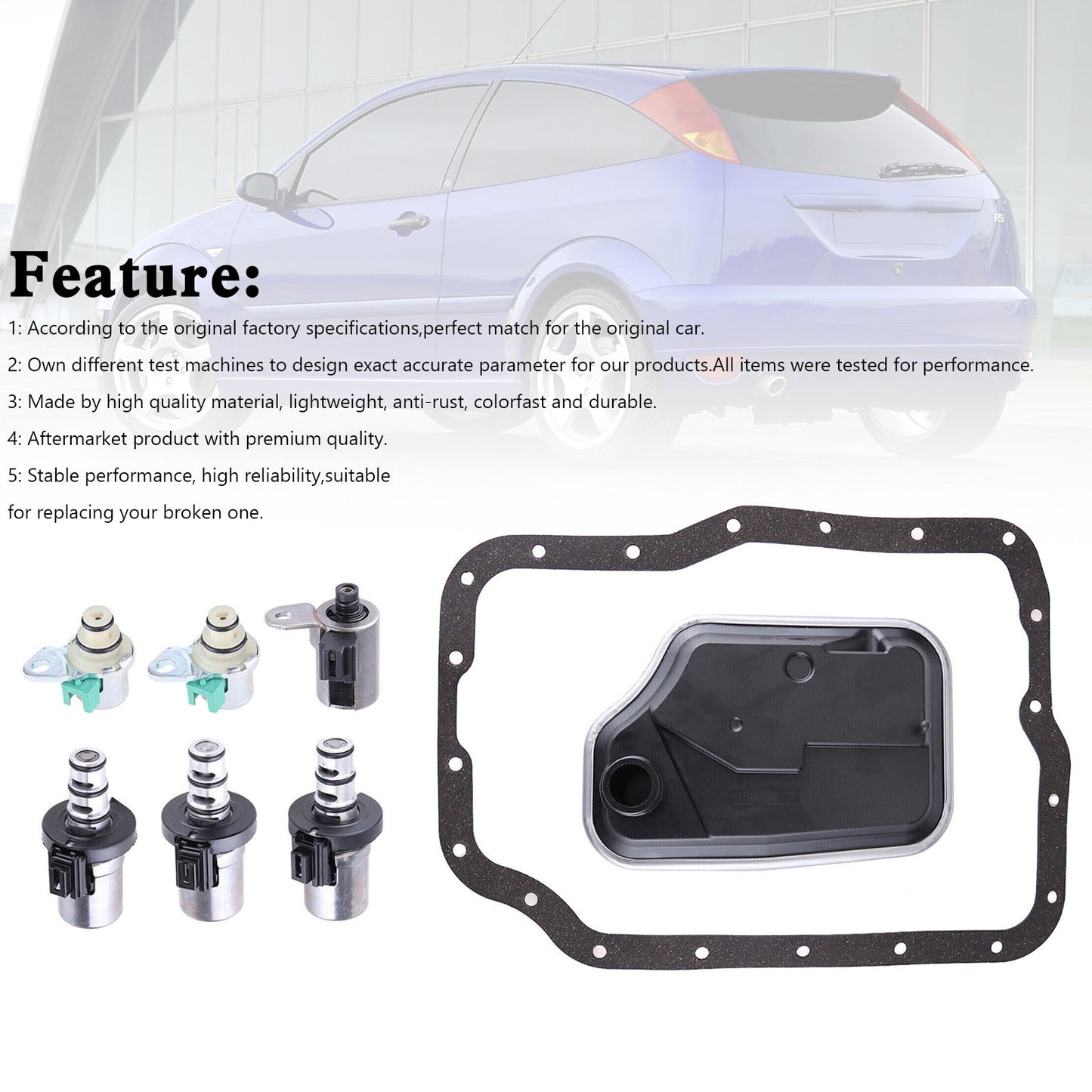 2000-2014 Ford Focus Transmission Shift Solenoid Filter Service Kit 4F27E