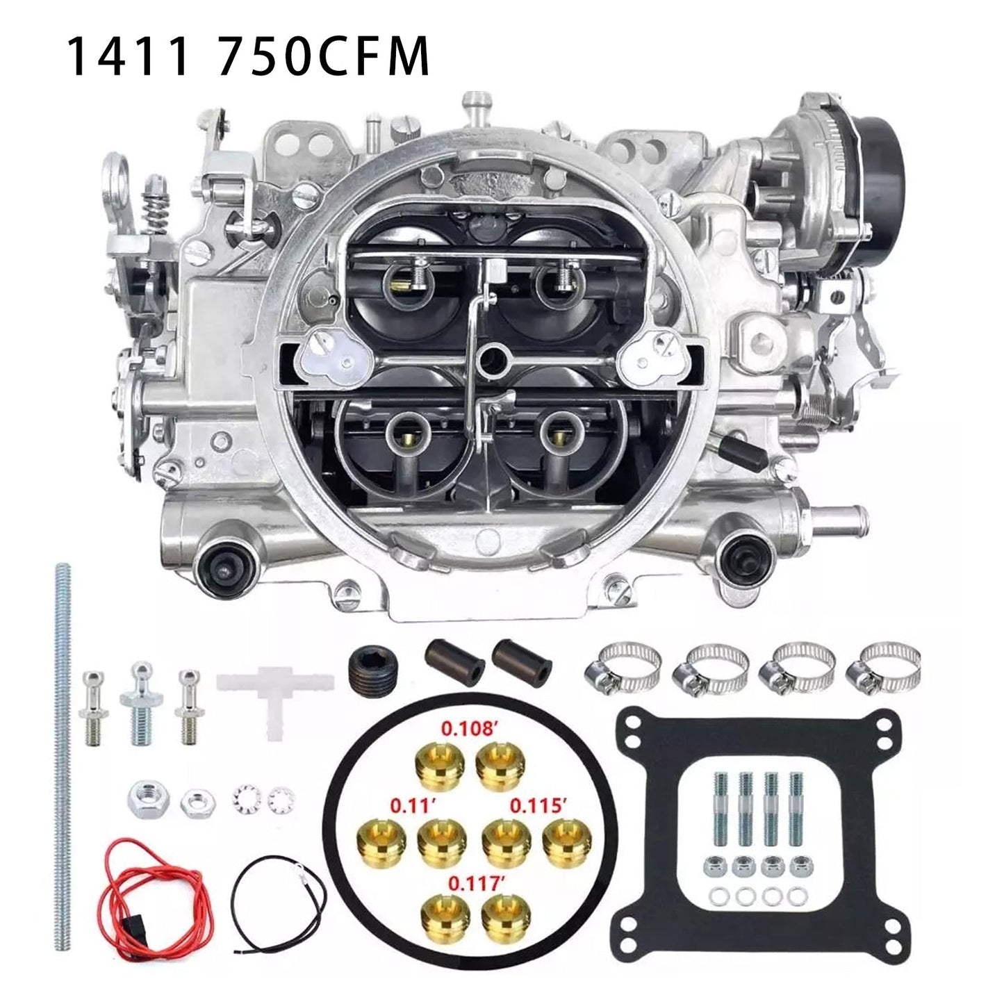4 Barrel Carburetor Edelbrock 1411 Performer 750 CFM Electric Choke