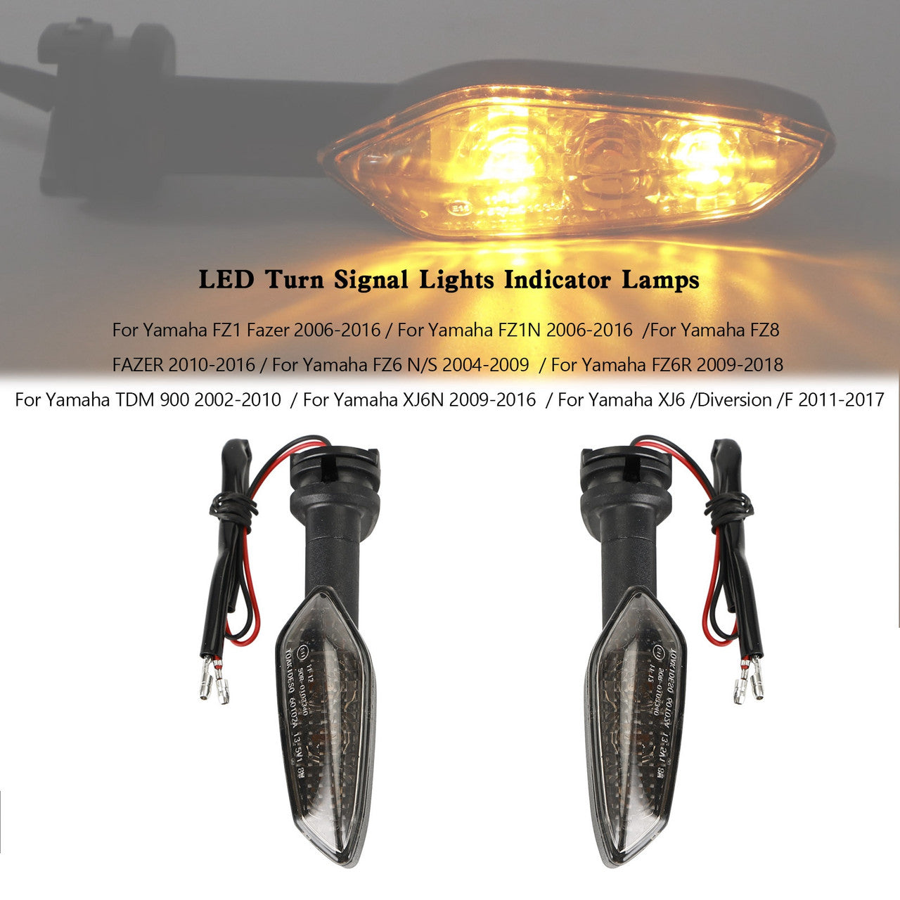 FZ1 N FZ8 FZ6 FZ-6R TDM900 XJ6 LED Yamaha Turn Signal Lights Indicator Lamps