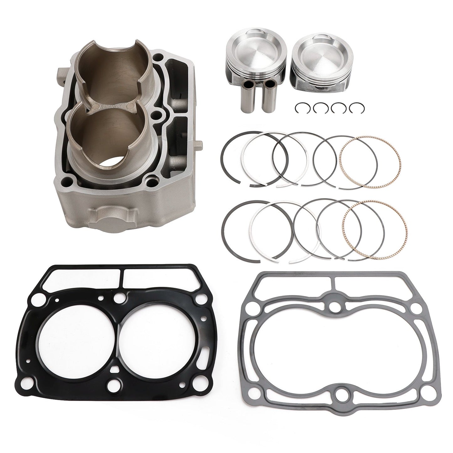 2009-2014 Polaris RZR S 800 80mm Cylinder Piston Gasket Top End Rebuild Kit