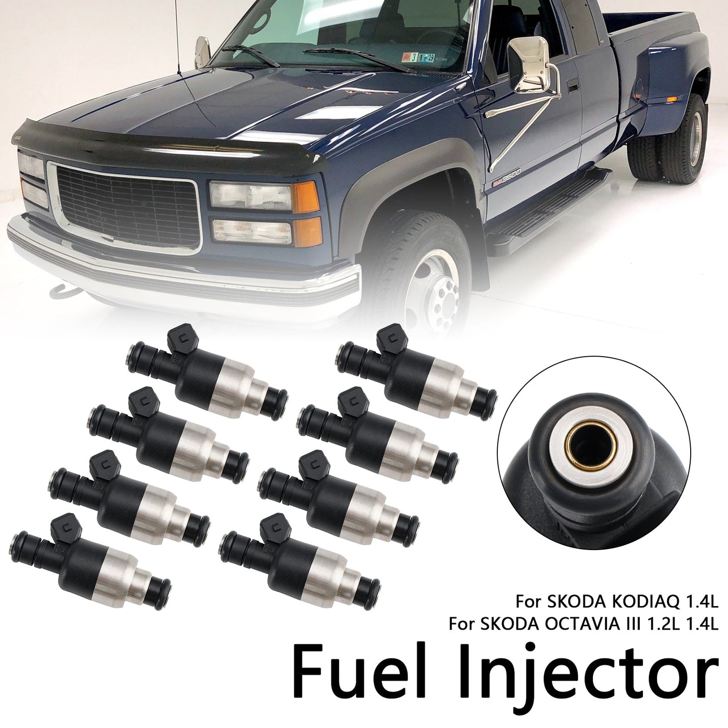 1999-2000 Chevrolet B7 C6500 C7500 Kodiak 8Pcs Fuel Injector 17109596 83211150