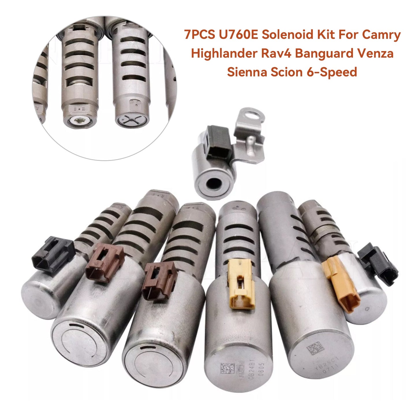 2011-2013 LEXUS RX370 6 SP F/AWD 2.7L 7PCS U760E Solenoid Kit U760E U760
