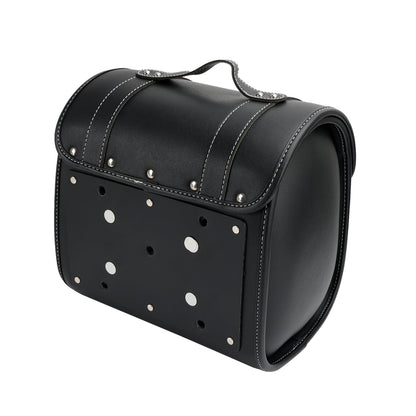 Saddlebag Side Storage Tool Bag Universal Quick Release Pu Motorcycle Brown