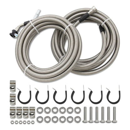 2007-2010 Pontiac G5 2.2L l4 Stainless Steel Braided Fuel Line Kit Quick Fix QFF0015SS