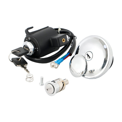Harley XL 883L/N/R 1200C/CP/N/X XR1200X 1991-2011 Fuel Filler Cap Ignition Switch