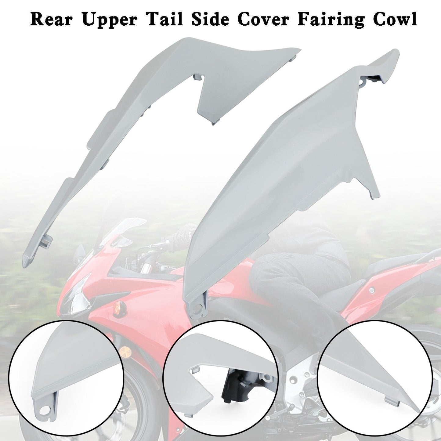 Rear Upper Tail Side Cover Fairing Cowl For Honda CBR500R 2019-2021