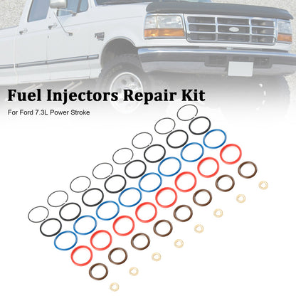 Ford 7.3L Power Stroke 8PCS Fuel Injector Repair Kit XC3Z9229AB CM5010 100SK55S SK55