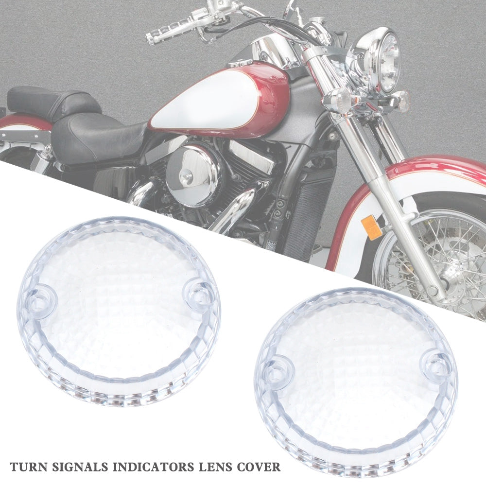 Yamaha Kawasaki Vulcan 1500 VN Turn Signals Indicators Lens Cover Champoo