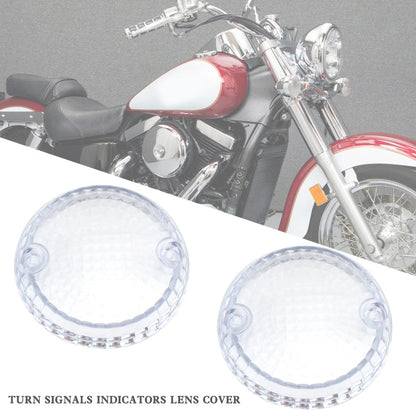 Yamaha Kawasaki Vulcan 1500 VN Turn Signals Indicators Lens Cover Champoo