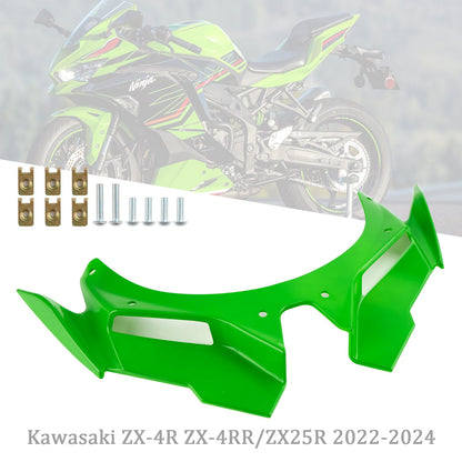 Front Fairing Wing Beak Shell Cover For Kawasaki ZX4R ZX4RR ZX25R 22-24