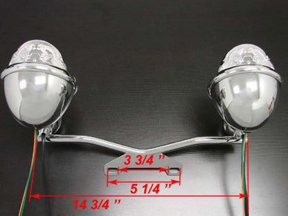 Driving Passing Turn Signal Spot Light Bar For Honda Yamaha Suzuki Kawasaki Champoo